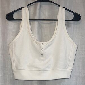 Aerie Restart Cropped Fleece Tank Top